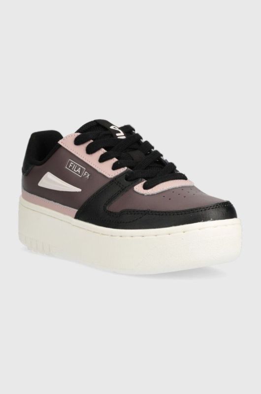 Шкіряні кросівки Fila FXVENTUNO PLATFORM колір фіолетовий фото 2