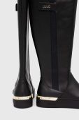Чоботи Liu Jo SILVIA 89 жіночі колір чорний на платформі BF3053EX01422222