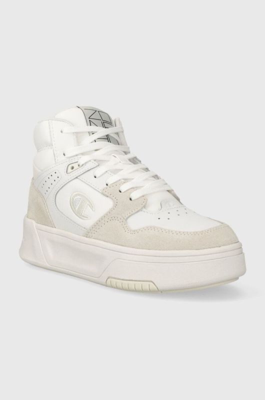 Шкіряні кросівки Champion Z80 HI PLATFORM SL Mid колір білий фото 2