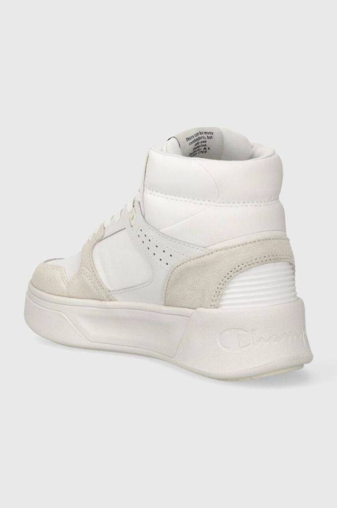 Шкіряні кросівки Champion Z80 HI PLATFORM SL Mid колір білий фото 3