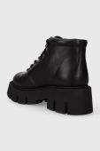 Шкіряні черевики Copenhagen жіночі колір чорний на платформі CPH134 vitello