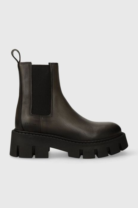 Шкіряні черевики Copenhagen жіночі колір коричневий на платформі CPH137 vitello