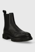 Шкіряні черевики Copenhagen жіночі колір чорний на платформі CPH562 grainy vitello Шкіряні черевики Copenhagen жіночі колір чорний на платформі CPH562 grainy vitello