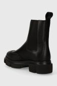 Шкіряні черевики Copenhagen жіночі колір чорний на платформі CPH562 grainy vitello Шкіряні черевики Copenhagen жіночі колір чорний на платформі CPH562 grainy vitello
