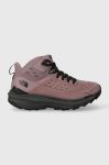Черевики The North Face Vectiv Exploris 2 Mid Futurelight Leather жіночі колір фіолетовий Черевики The North Face Vectiv Exploris 2 Mid Futurelight Leather жіночі колір фіолетовий