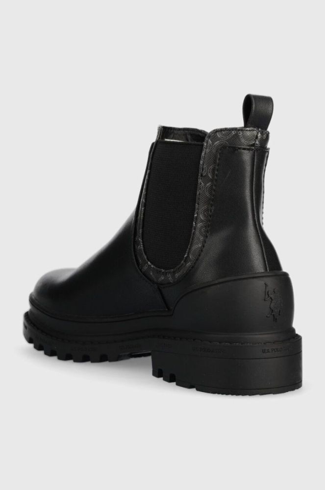 Черевики U.S. Polo Assn. BRUNA жіночі колір чорний на плоскому ходу BRUNA012W/CY1 фото 3