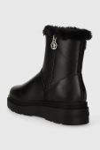 Шкіряні черевики U.S. Polo Assn. PENNY колір чорний на платформі злегка утеплена PENNY006W/CL1