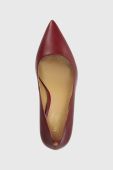Шкіряні туфлі MICHAEL Michael Kors Alina колір бордовий 40F2HNMP2L