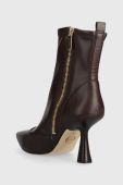 Черевики MICHAEL Michael Kors Clara жіночі колір коричневий на шпильці 40F3CLME5L