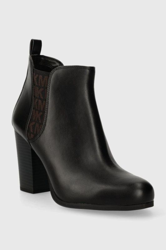 Черевики MICHAEL Michael Kors Evaline жіночі колір чорний каблук блок 40F3EVHEGL фото 2