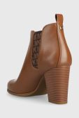 Черевики MICHAEL Michael Kors Evaline жіночі колір коричневий каблук блок 40F3EVHEGL