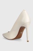 Шкіряні туфлі MICHAEL Michael Kors Keke колір бежевий 40F9KEHP1L