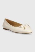 Шкіряні балетки MICHAEL Michael Kors Nori колір бежевий  40F3NRFP1L