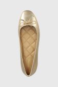 Шкіряні балетки MICHAEL Michael Kors Nori колір золотий  40F3NRFP1M
