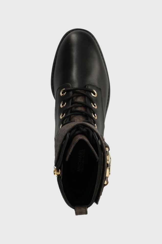 Черевики MICHAEL Michael Kors Rory жіночі колір чорний на плоскому ходу 40F3ROFE1L фото 4