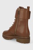 Шкіряні черевики MICHAEL Michael Kors Rory жіночі колір коричневий на плоскому ходу 40F3ROFE8L Шкіряні черевики MICHAEL Michael Kors Rory жіночі колір коричневий на плоскому ходу 40F3ROFE8L