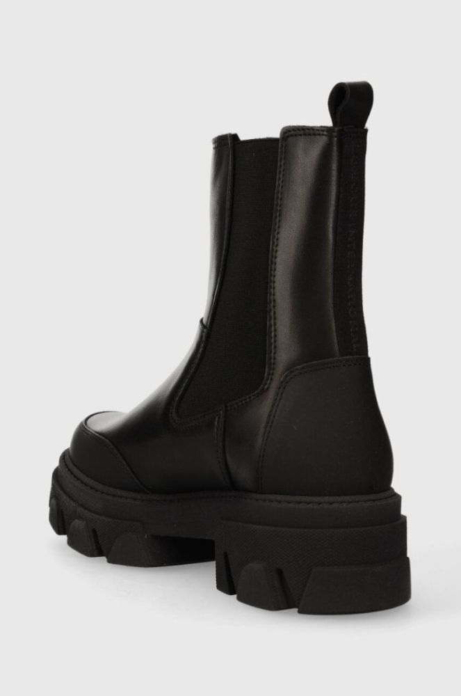 Шкіряні черевики Barbour B.Intl Chicane жіночі колір чорний на платформі LFO0634BK11 фото 3