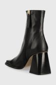Шкіряні черевики Alohas South жіночі колір чорний каблук блок S00054.253 Шкіряні черевики Alohas South жіночі колір чорний каблук блок S00054.253