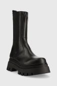 Шкіряні черевики Alohas All Rounder жіночі колір чорний на платформі S00177.253