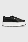 Шкіряні кросівки Puma Karmen Logobsession колір чорний Шкіряні кросівки Puma Karmen Logobsession колір чорний