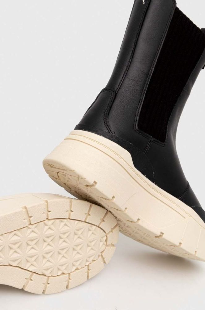 Черевики Puma Mayze Stack Chelsea Winter Wns жіночі колір чорний на платформі злегка утеплена фото 3