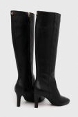 Шкіряні чоботи Lauren Ralph Lauren Caelynn II жіночі колір чорний на шпильці 802908343002