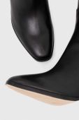 Шкіряні чоботи Lauren Ralph Lauren Page жіночі колір чорний на шпильці 802915403004