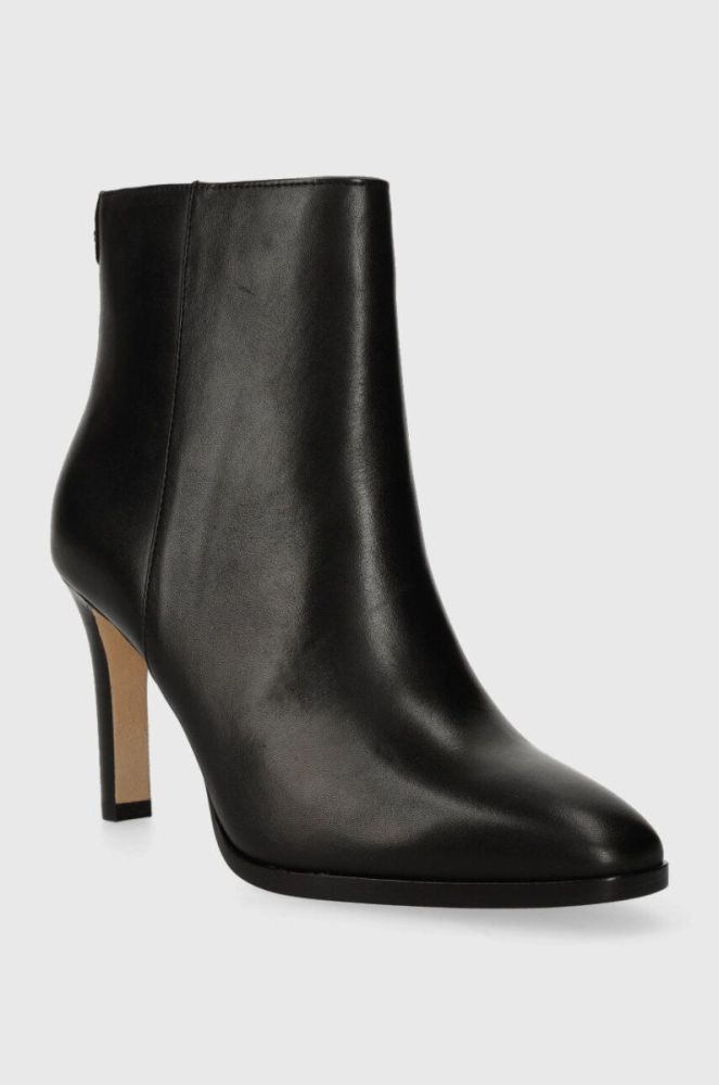 Шкіряні черевики Lauren Ralph Lauren Dylann жіночі колір чорний на шпильці 802908332001 фото 2
