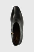 Шкіряні черевики Lauren Ralph Lauren Dylann жіночі колір чорний на шпильці 802908332001