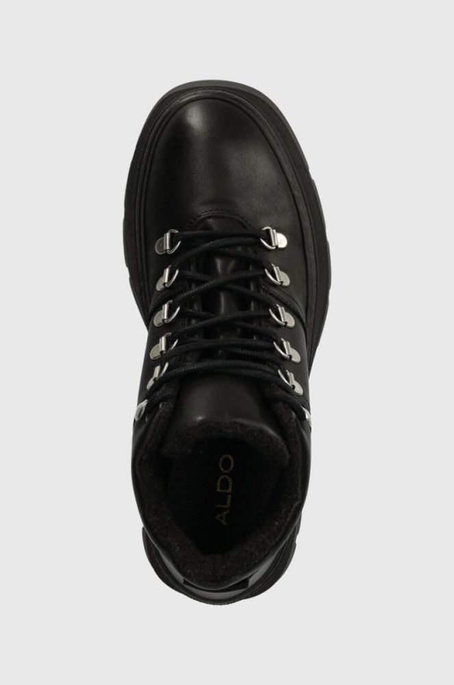 Шкіряні черевики Aldo Tiptop жіночі колір чорний на платформі злегка утеплена 13672324.TIPTOP фото 4