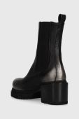 Шкіряні черевики Pinko Parry жіночі колір чорний каблук блок 102319 A1D4 ZZ0 Шкіряні черевики Pinko Parry жіночі колір чорний каблук блок 102319 A1D4 ZZ0
