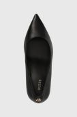 Шкіряні туфлі Guess RICA колір чорний FL8ICA LEA08
