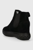 Замшеві черевики Guess ROMINA жіночі колір чорний на танкетці FL8RMN SUE12
