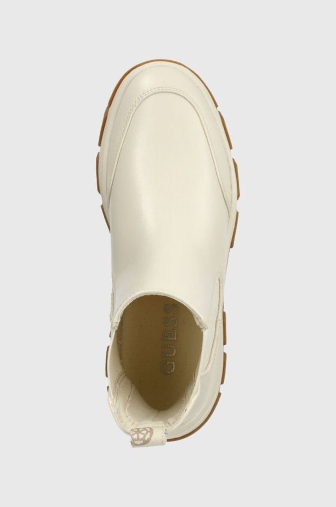 Черевики Guess BESONA жіночі колір бежевий на платформі FL8BEO ELE12 фото 4