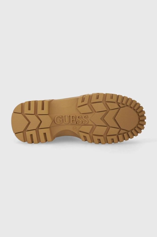Черевики Guess LOFIRA жіночі колір бежевий на платформі FL8LOF ELE12 фото 5
