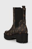 Черевики Guess WARIN жіночі колір коричневий каблук блок FL8WAN FAL10