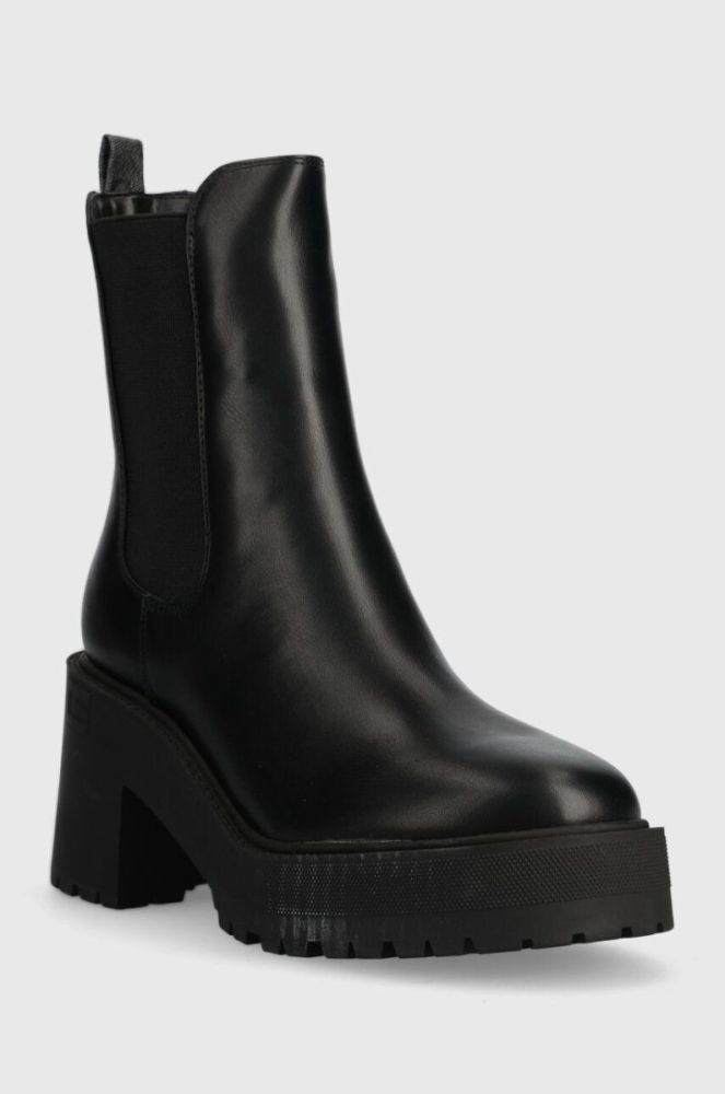 Черевики Guess LUCAH2 жіночі колір чорний каблук блок FL8L2H LEA10 фото 2
