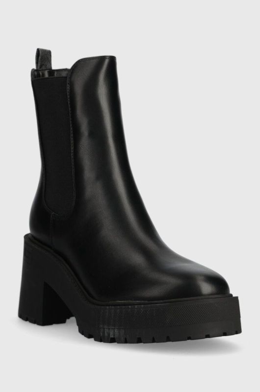 Черевики Guess LUCAH2 жіночі колір чорний каблук блок FL8L2H LEA10 фото 2