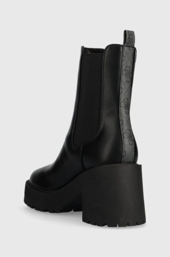Черевики Guess LUCAH2 жіночі колір чорний каблук блок FL8L2H LEA10 фото 3