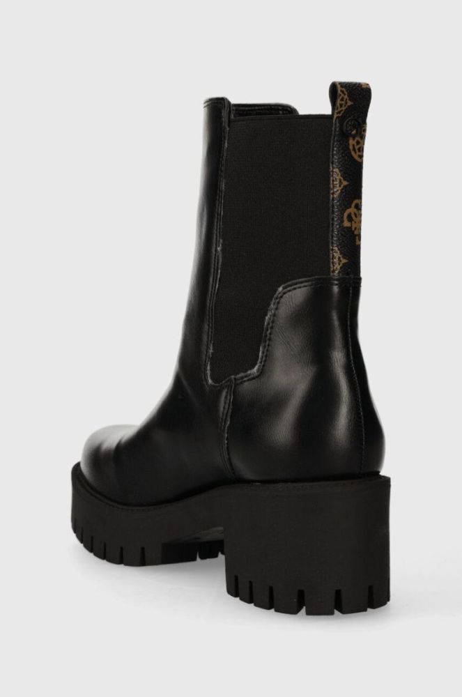 Черевики Guess WARIN жіночі колір чорний каблук блок FL8WAN ELE10 фото 3