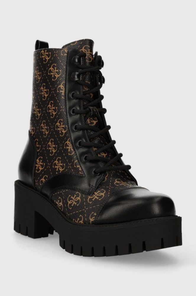 Черевики Guess WALKUP жіночі колір чорний каблук блок FL8WAP FAL10 фото 2