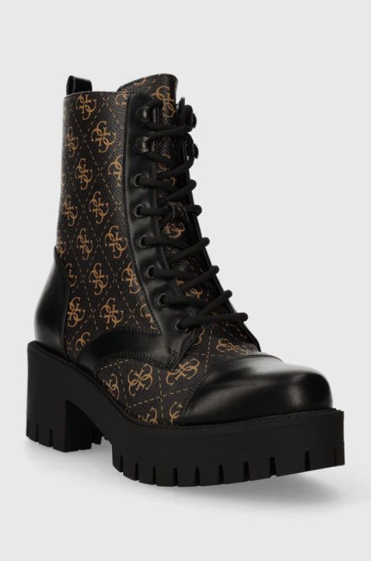 Черевики Guess WALKUP жіночі колір чорний каблук блок FL8WAP FAL10 фото 2