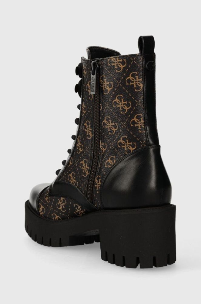 Черевики Guess WALKUP жіночі колір чорний каблук блок FL8WAP FAL10 фото 3