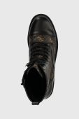 Черевики Guess WALKUP жіночі колір чорний каблук блок FL8WAP FAL10