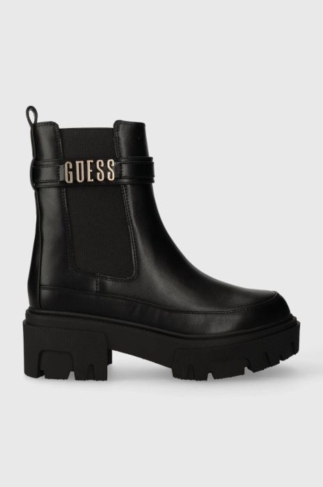 Черевики Guess YELMA жіночі колір чорний на платформі FL8YEA ELE10 Черевики Guess YELMA жіночі колір чорний на платформі FL8YEA ELE10