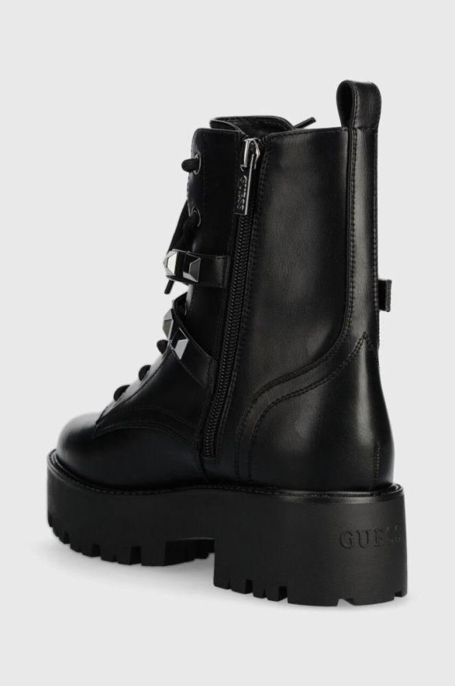 Черевики Guess VAIDA жіночі колір чорний на платформі FL8VDA ELE10 фото 3