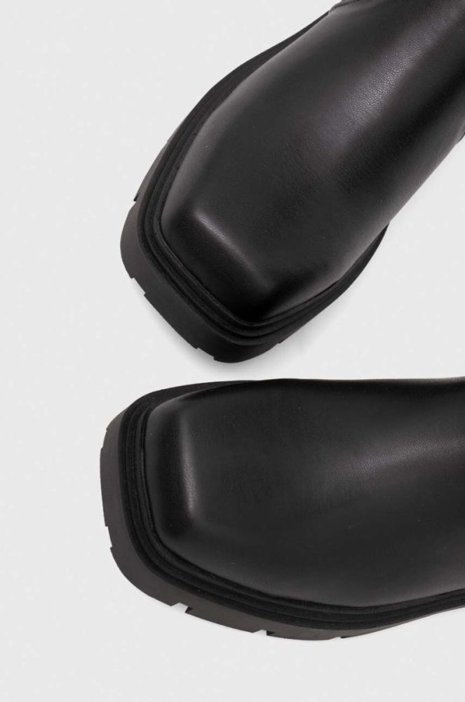 Чоботи Guess RASSA жіночі колір чорний на платформі FL8SSR ELE10 фото 4