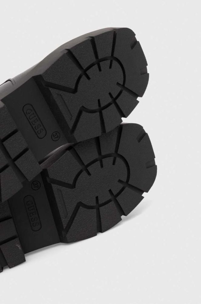 Чоботи Guess RASSA жіночі колір чорний на платформі FL8SSR ELE10 фото 6