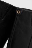 Шкіряні чоботи Guess LANNIE жіночі колір чорний каблук блок FL8LNN LEA11
