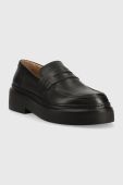 Шкіряні мокасини GARMENT PROJECT June Loafer жіночі колір чорний на платформі GPW2403 Шкіряні мокасини GARMENT PROJECT June Loafer жіночі колір чорний на платформі GPW2403